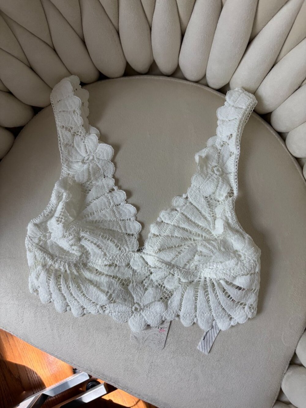 Free People Petal Party Lace Plunge Bralette